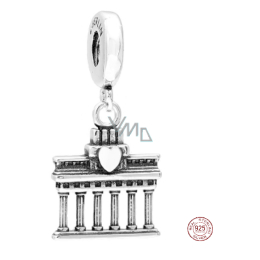 Sterling Silver Berlin Brandenburg Gate Travel Bracelet Pendant