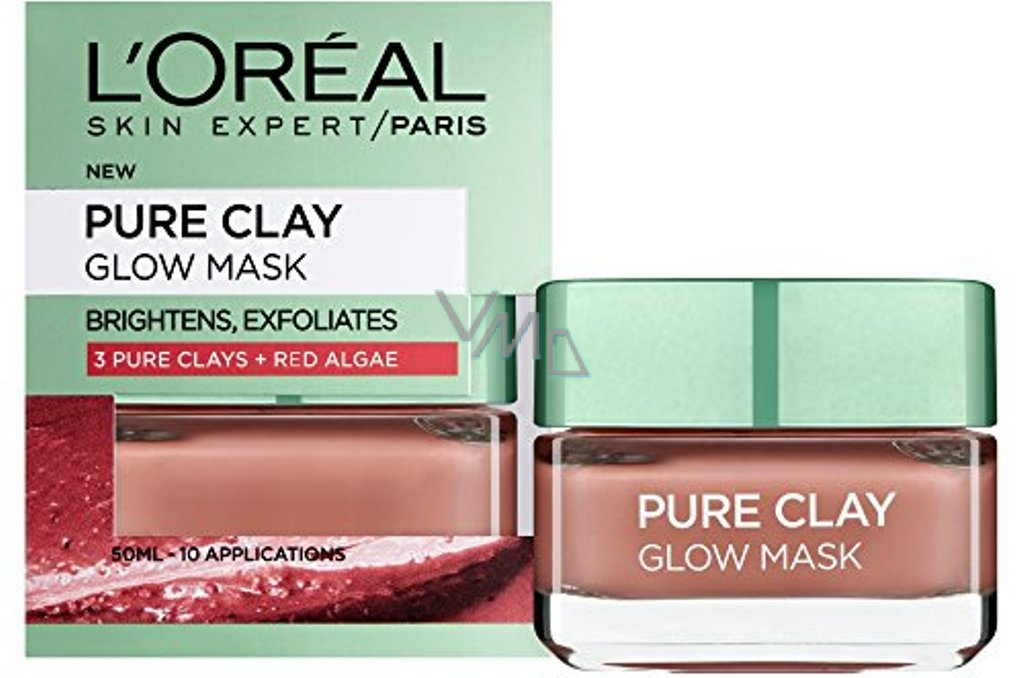 Loreal Pure Clay Glow Mask exfoliating face mask ml - VMD parfumerie - drogerie