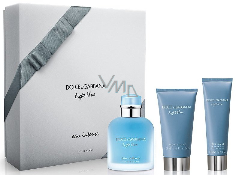 Dolce and gabbana light blue mens gift clearance set