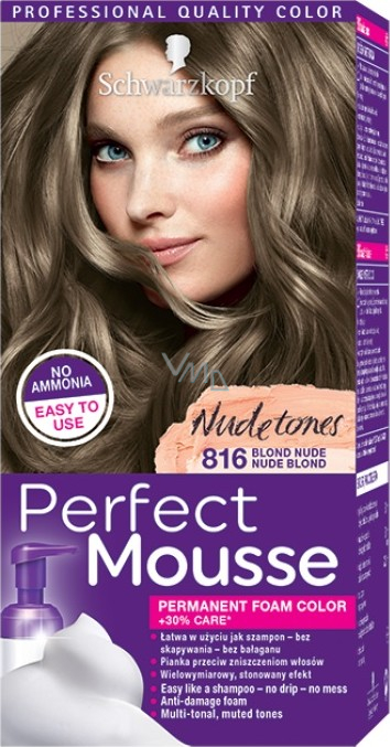 Menselijk ras tot nu Steil Schwarzkopf Perfect Mousse Permanent Foam Color hair color 816 Nude Blond -  VMD parfumerie - drogerie