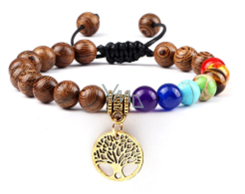 Chakra tree sale of life bracelet