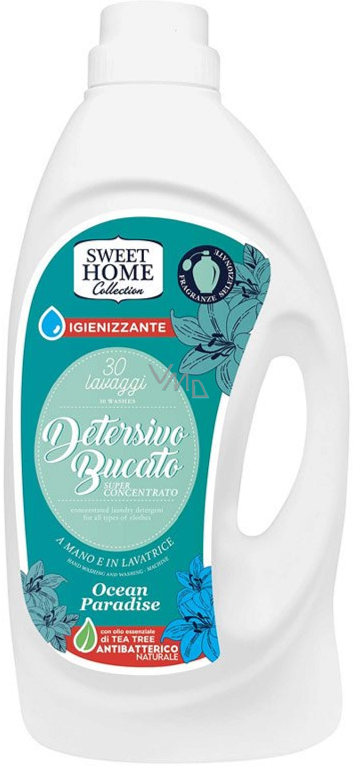 Sweet Home Ocean Paradise - Sea Breeze Laundry Gel for white and coloured  clothes 30 doses 1950 ml - VMD parfumerie - drogerie