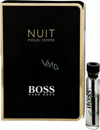 Hugo Boss Nuit pour Femme perfumed water 2 ml vial VMD parfumerie drogerie