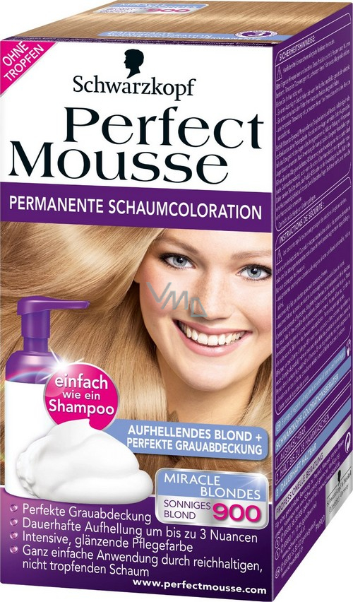 Perfect Mousse Permanent Color Hair Color 900 Dazzling Blonde