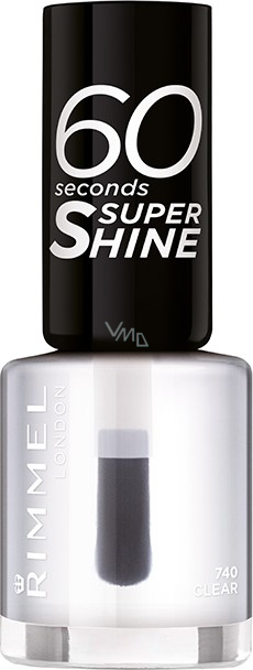 Rimmel London 60 Seconds Super Shine Nail Polish Nail Polish 740 Clear 8 Ml Vmd Parfumerie Drogerie