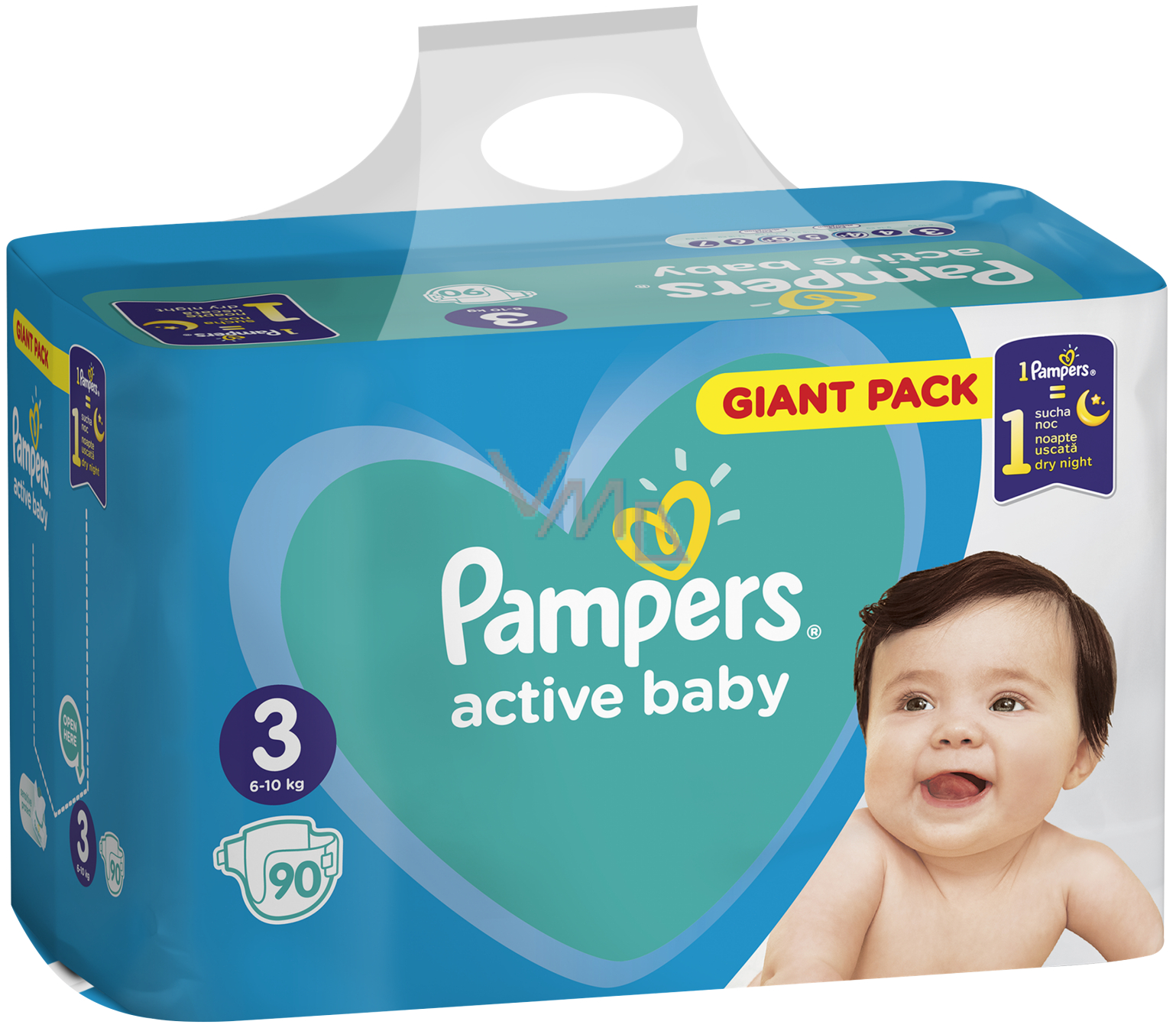 Paradox Boekwinkel werknemer Pampers Active Baby Giant Pack 3 Midi 6-10 kg diaper panties 90 pieces -  VMD parfumerie - drogerie