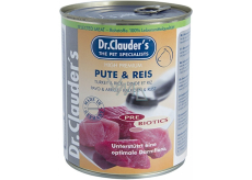 Dr. Clauders Turkey with rice complete super premium food 80% meat for adult dogs 800 g