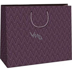 Ditipo Gift paper bag 38 x 10 x 29.2 cm purple geometric pattern