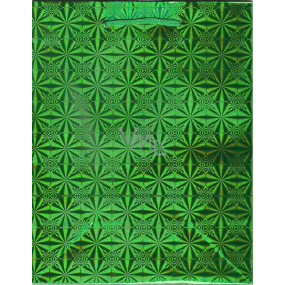 Nekupto Gift paper bag hologram 23 x 18 x 10 cm Green 050 50 THM