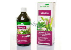 Aromatica Stevian syrup Stevia with sweetener from Stevia plant strengthens upper respiratory tract facilitates coughing 210 ml