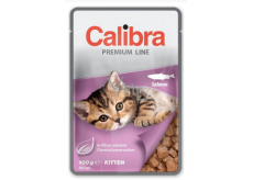 Calibra Premium Salmon in Sauce complete food with delicious taste in a pouch for kittens pouch 100 g