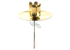 Emocio Metal candlestick for a tree candle with a recess gold 5 cm 1 piece