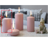 Lima Ice pastel candle pink cylinder 60 x 90 mm 1 piece