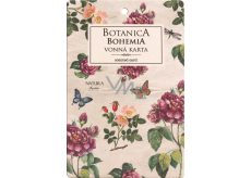 Bohemia Gifts Botanica Aromatic scented card Darts and roses 10.5 x 16 cm