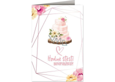 Nekupto Wedding card Wedding cake 115 x 170 mm 3609 J