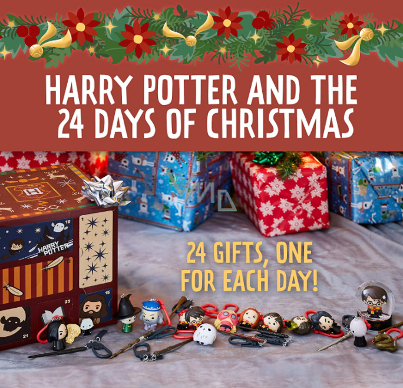 Epee Merch Harry Potter Paladone Cube Advent Calendar with 24 gifts