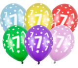 Ditipo Latex balloons inflatable metal mix of colours No. 7 30 cm 6 pieces