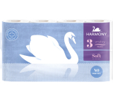 Harmony Soft White Unscented Toilet Paper 132 shreds 3 ply 8 pcs