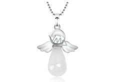 Quartz Angel pendant natural stone 4,2 x 3 cm, the most perfect healer