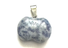 Sodalite Apple of Knowledge pendant natural stone 1,5 cm, communication stone