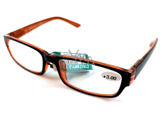 Berkeley Reading dioptric glasses +3.0 plastic black orange 1 piece MC2062