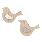 Wooden bird 11 cm