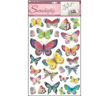 Wall stickers colourful butterflies 48 x 29 cm