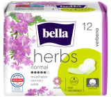 Bella Herbs Verbena Deo Fresh Sanitary Aromatized Sanitary Pads with Wings 12 pcs