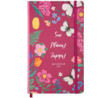Albi Diary 2025 Journal - motivational burgundy 13,5 x 21,5 cm