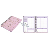 Albi Diary 2025 Motivational ring binder Pink A5 15,5 x 21 x 1,6 cm