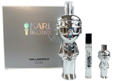 Karl Lagerfeld Ikonik Man Eau de Parfum 100 ml + Eau de Parfum 7.5 ml + Eau de Parfum 4.5 ml, gift set for men