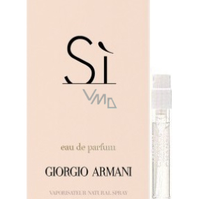 Giorgio Armani Sí perfumed water for women 1.5 ml with spray, vial