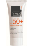 Ziaja Med Protecting SPF 50+ UVA + UVB mattifying sunscreen for oily and combination skin 50 ml