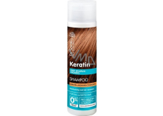 Dr. Santé Keratin Hair regenerating and moisturizing shampoo for fragile brittle hair without shine 250 ml