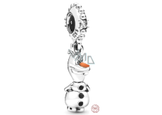 Charm Sterling silver 925 Disney Ice Kingdom, Olaf, movie bracelet pendant