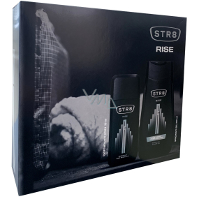 Str8 Rise perfumed deodorant glass 75 ml + shower gel 250 ml, cosmetic set for men