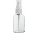 Transparent plastic bottle with dispenser 50 ml