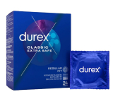 Durex Classic Extra Safe latex condom, thicker, increased lubrication, nominal width: 56 mm 24 pcs