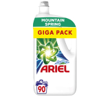 Ariel Mountain Spring liquid laundry gel for clean and fragrant, stain-free laundry 90 doses 4.5 l