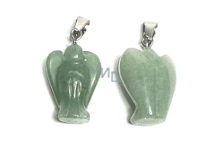 Avanturine green Angel guardian pendant natural stone 2 - 2,2 cm, lucky stone