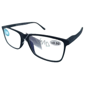 Berkeley Reading Dioptric Glasses +0.5 Plastic Black Blue Block 1 piece MC2275BC1