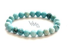 Larimar bracelet 8mm/16 - 17cm, AA love, peace, balance