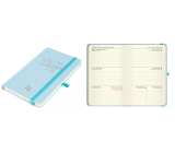 Albi Pocket Diary 2025 - Light blue with inscription 9,3 x 15 x 1,3 cm