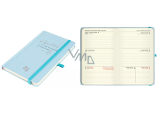 Albi Pocket Diary 2025 - Light blue with inscription 9,3 x 15 x 1,3 cm