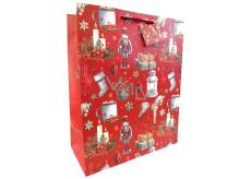 Nekupto Christmas bag WBL 2435 red CZ/xSK/HU