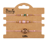 Albi Pink Turtle Bracelets, adjustable size, set of 3 pieces