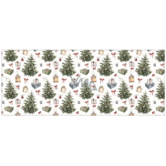 Colorful Christmas wrapping paper 200 x 70 cm Trees