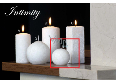 Lima Marble Intimity scented candle white ball diameter 60 mm 1 piece