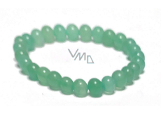 Aventurine green bracelet elastic natural stone, ball 6 mm / 16 - 17 cm, lucky stone