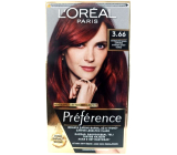 Loreal Paris Préférence hair color 3.66 Intense Dark Red